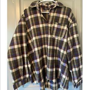 Vici Plaid Button Down Shacket
